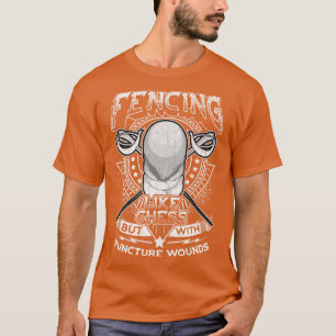 Camiseta Esgrima Como Xadrez Mas Com Feridas De Punção