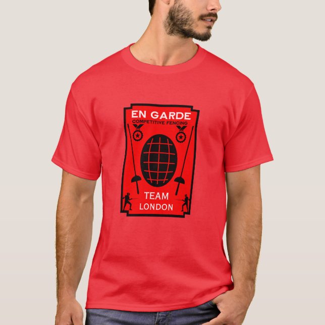 Camiseta Esgrima de Espada Competitiva (Frente)