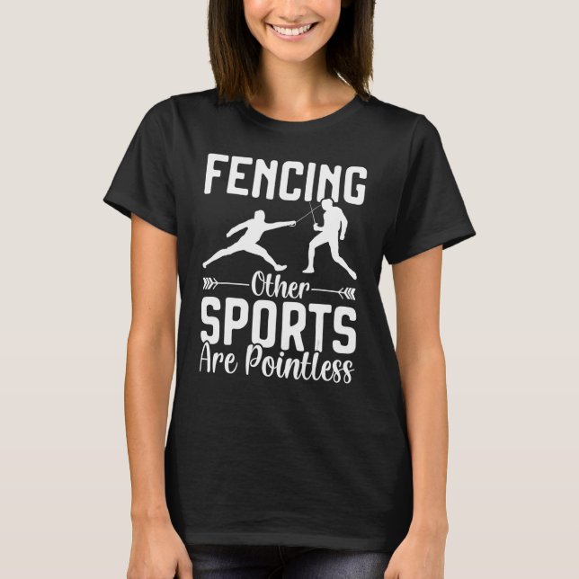 Camiseta Esgrima De Outros Esportes São Roupa De Fencer Sem (Frente)