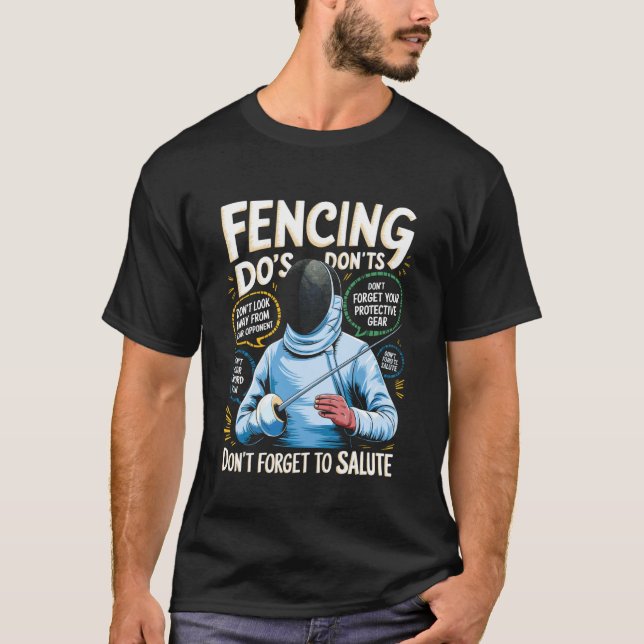 Camiseta Esgrima Engraçada (Frente)