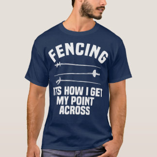Camiseta Esgrima Esporte Cerca Folha Epee Saber Espada Fenc