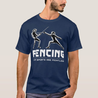 Camiseta Esgrima Esportiva Fencer Lutando Contra Esgrima