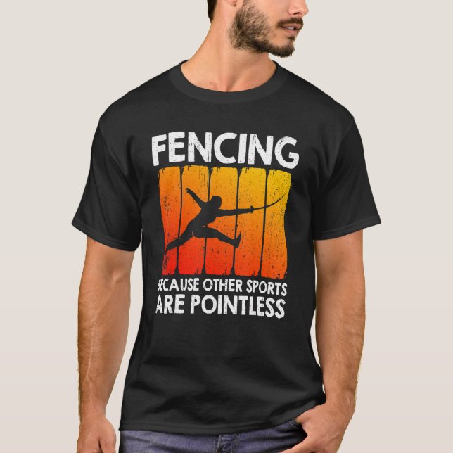 Camiseta Esgrima Porque Outros Esportes São Sem Ponto (Frente)