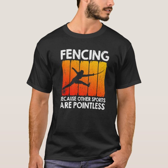 Camiseta Esgrima Porque Outros Esportes São Sem Ponto (Frente)