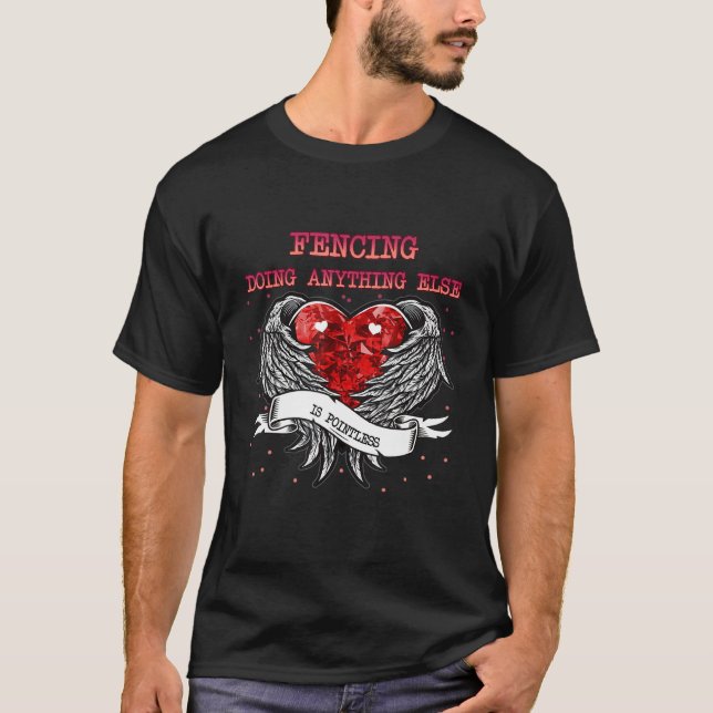 Camiseta Esgrima Qualquer Outra Coisa É Sem Ponto (Frente)