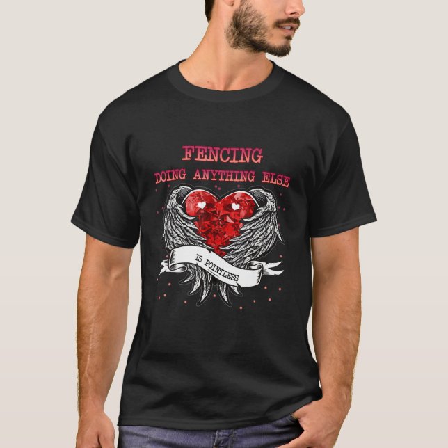 Camiseta Esgrima Qualquer Outra Coisa É Sem Ponto (Frente)