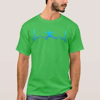 Camiseta Esgrima Sabre Batimento Cardíaco Presente Pai engr
