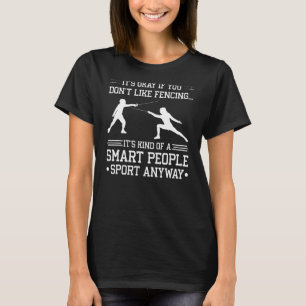 Camiseta Esgrima Smart Pessoas Sport Fencer Saber Épée
