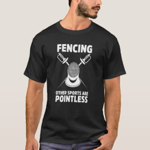 Camiseta Esgrimista de Esgrima Inútil Em Garde Sabre Espada