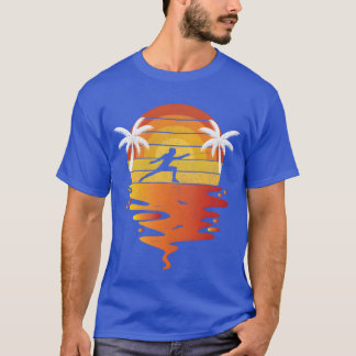 Camiseta Esgrimista pôr do sol retrô anos 70 vintage Amigo