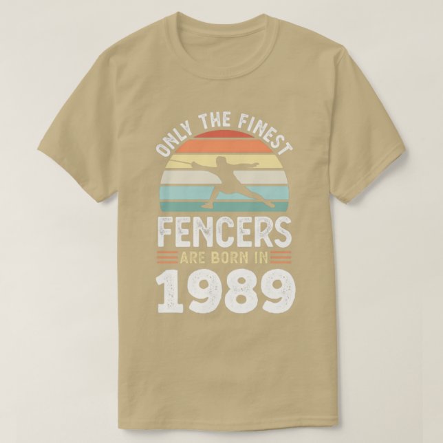 Camiseta Esgrimistas, nascer 1989, Gift1 (Frente do Design)