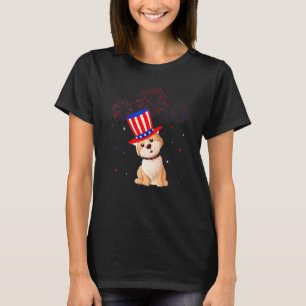 Camiseta Eskimo americano Cachorro Vermelho Branco Azul 4º 
