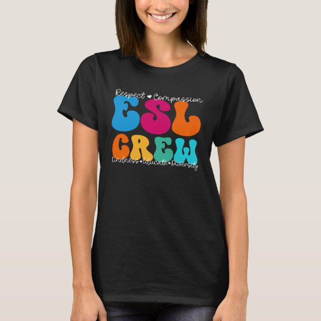 Camiseta ESL Crew Appreciation Week Back to School (Frente)
