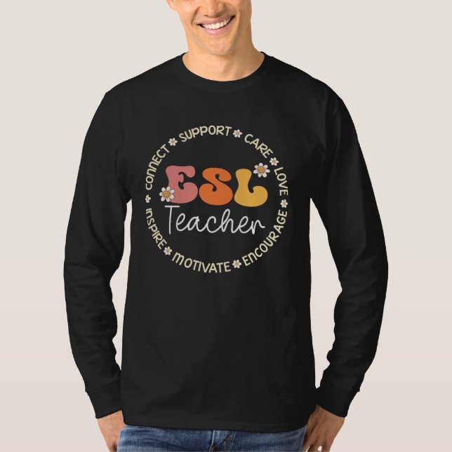 Camiseta ESL Teacher Appreciation Week Back to School (Frente)