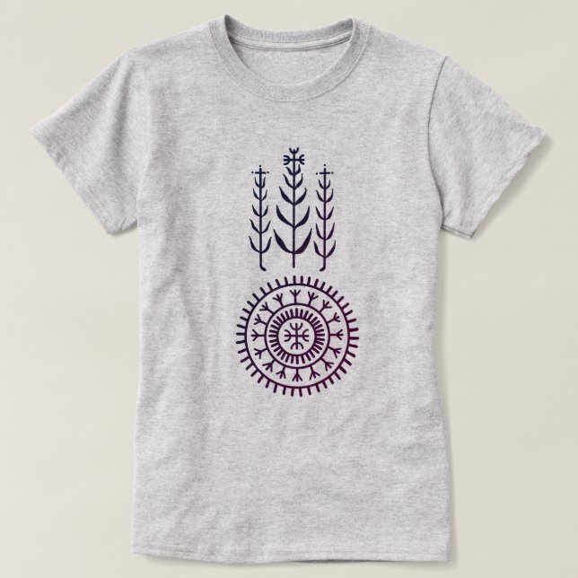 Camiseta Eslavo Pagan Protection Mandala (Frente do Design)