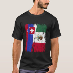Camiseta Eslováquia México Meia Bandeira Eslovaca Herança M