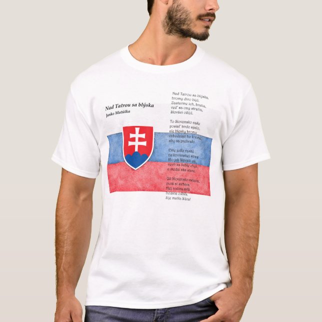Camiseta Eslováquia - Nad Tatrou sa blýska (Frente)