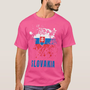 Camiseta Eslováquia Retro Vintage WaterColor Esporte Eslová