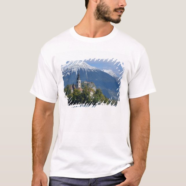 Camiseta Eslovênia, Bled, Lago Bled, Ilha Bled, Bled (Frente)