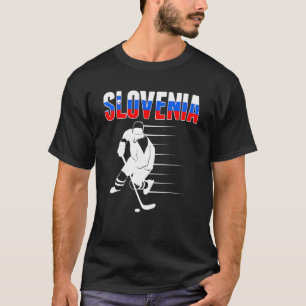 Camiseta Eslovenos Fãs De Hóquei No Gelo S.