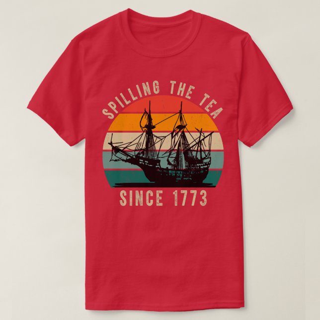 Camiseta Esmagamento Do Chá Desde 1773 1 (Frente do Design)
