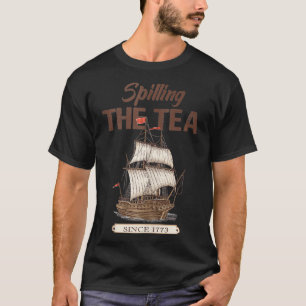 Camiseta Esmagamento Do Chá Desde 1773 Vintage Amer Patriót