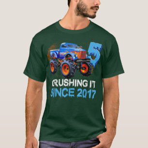 Camiseta Esmagando Desde O Aniversário Do Monster Truck 5