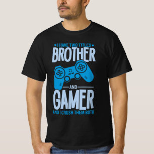 Camiseta Esmagando Dois Títulos Irmão e Jogador