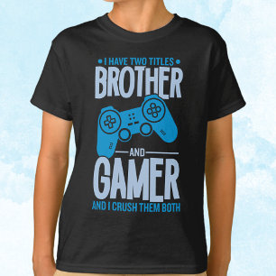 Camiseta Esmagando Dois Títulos Irmão e Jogador