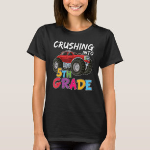 Camiseta Esmagando no Caminhão Monstro da Quinta Série Fofa