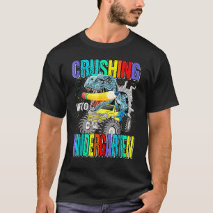 Camiseta Esmagando No Jardim Infantil Monstro Dinossauro