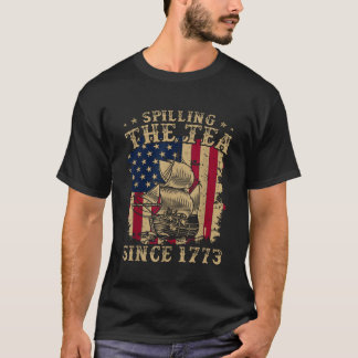 Camiseta Esmagando O Chá Desde 1773, Funny American Retro 4