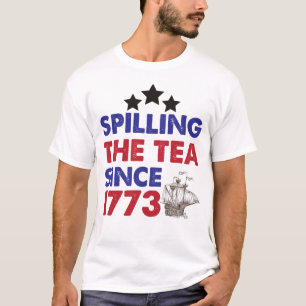 Camiseta Esmagando o chá desde 1773 Patriótico 4 de julho
