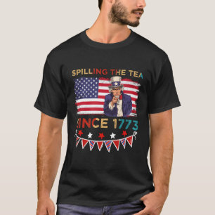 Camiseta Esmagando O Chá Desde 1773 Patriótico Americano 4º