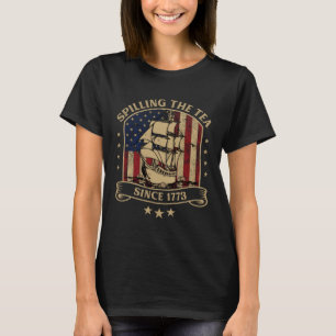 Camiseta Esmagando O Chá Desde A Citação Da História Americ