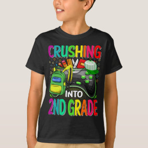 Camiseta Esmagando Para O Jogo De Vídeo Do segundo De Volt