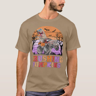 Camiseta Esmagando Pumpkins Dinossaur Monster Truck Retro H