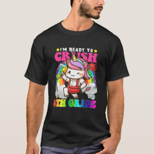 Camiseta Esmagar 6 Dabbing Unicorn De volta à escola