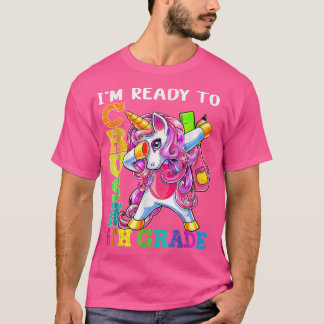 Camiseta Esmagar 6 Dabbing Unicorn De volta à escola
