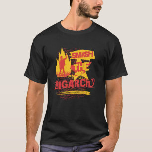 Camiseta Esmagar a Oligarquia Anti Oligarquia 70s 80s Socia