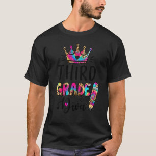 Camiseta Esmagar Diva Leopard Tie Dye De Volta À Escola