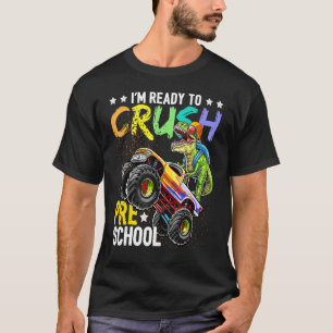Camiseta Esmagar O Monstro Do Dinossauro De Volta A Sch