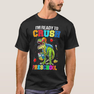 Camiseta Esmagar O Monstro Do Dinossauro De Volta A Sch