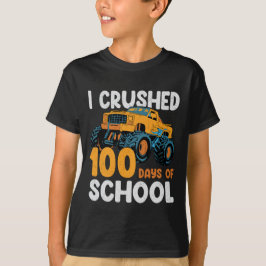 Camiseta 🎉 Esmagei 100 dias de T-Shirt da escola - Diversã