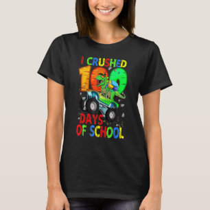 Camiseta Esmagei 100 Dias De Truque Monstro De Dinossauro D