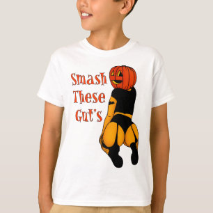 Camiseta Esmague a Piada de Dia das Bruxas Engraçada do Pum