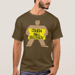 Camiseta Esmague! Matar! Destrua! Vintage Robot Shirt