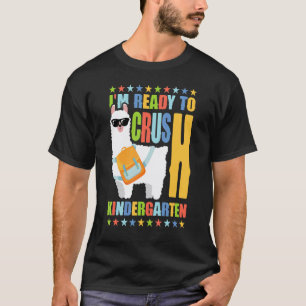 Camiseta Esmague Mochila De Llama Do Jardim De Infância De
