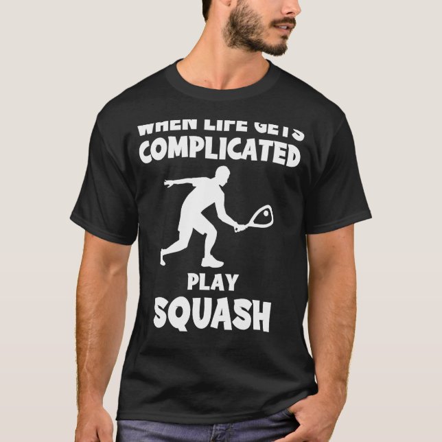 Camiseta Esmague o estresse: Quando a vida se torna complic (Frente)