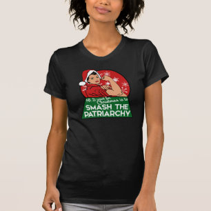 Camiseta Esmague o patriarcado para o natal